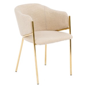 Krzesło Glamour DC-2144 quelle, złote nogi, beż #5